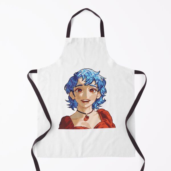 Item preview, Pelican Town Blue Hair Girl - Pixel Art Gem Lover Portrait designed and sold by DawnColony.