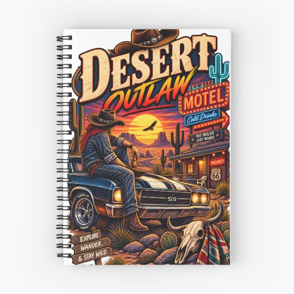 Item preview, Desert Outlaw – Western Route 66 Adventure designed and sold by CreativeMindsetLab.