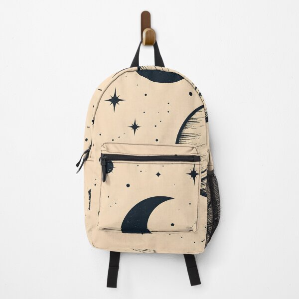 Item preview, Vintage Saturn Moon and Stars Celestial Art designed and sold by TinyWeird.