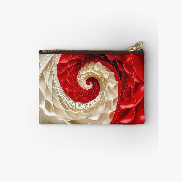 Item preview, Intricate Spiral Pattern in Red and White  designed and sold by Vicky Brago-Mitchell®.