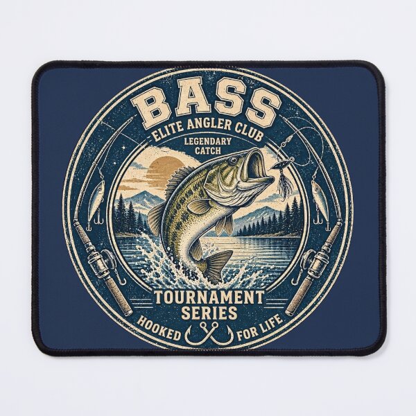 Item preview, Bass Elite Angler Club - Legendary Catch Fishing Tournament designed and sold by thirtyonestars.