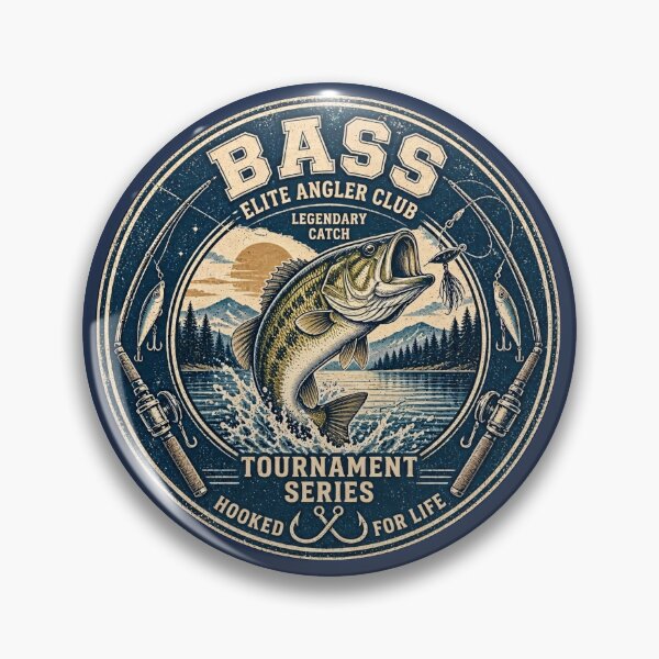 Aperçu de l'œuvre Bass Elite Angler Club - Tournoi de pêche Legendary Catch créée et vendue par thirtyonestars.
