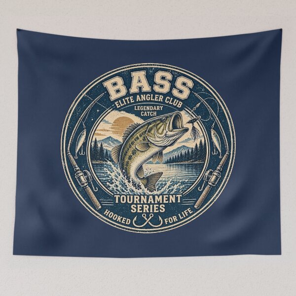 Item preview, Bass Elite Angler Club - Legendary Catch Fishing Tournament designed and sold by thirtyonestars.