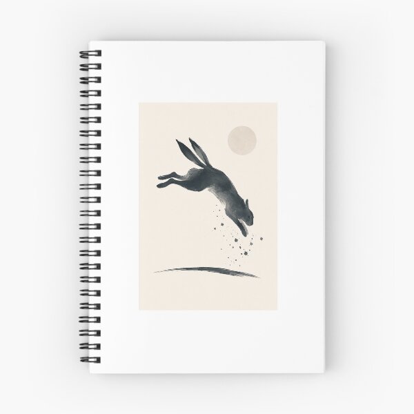 Item preview, Silent Leap | Minimal Nordic Hare Illustration designed and sold by Norvian.