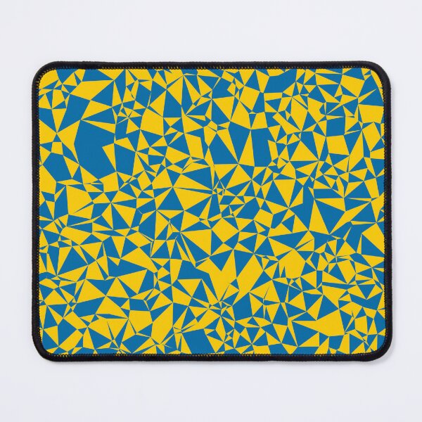 Item preview, Sweden (Sverige) Blue & Yellow Triangular Mosaic Pattern Design designed and sold by DymondDesigns.