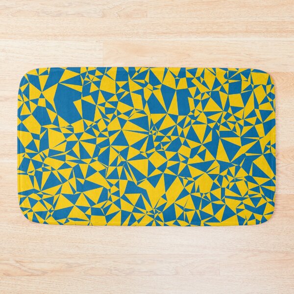 Item preview, Sweden (Sverige) Blue & Yellow Triangular Mosaic Pattern Design designed and sold by DymondDesigns.