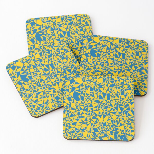 Item preview, Sweden (Sverige) Blue & Yellow Triangular Mosaic Pattern Design designed and sold by DymondDesigns.