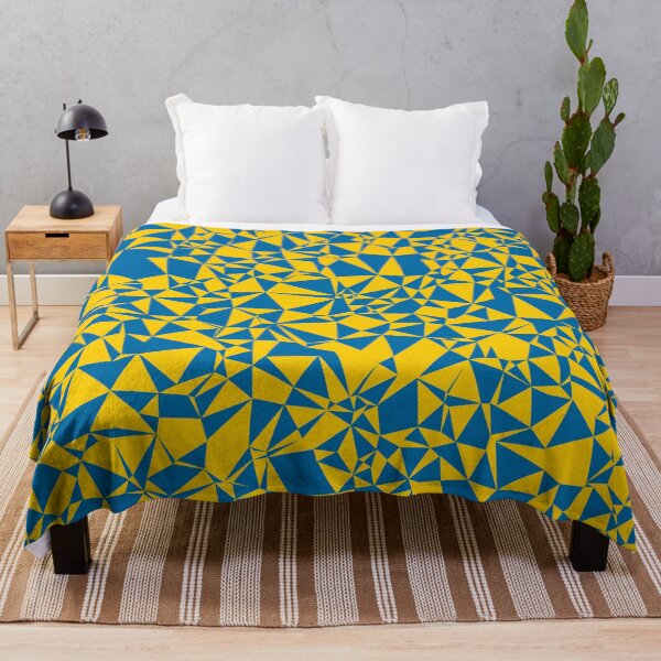 Item preview, Sweden (Sverige) Blue & Yellow Triangular Mosaic Pattern Design designed and sold by DymondDesigns.