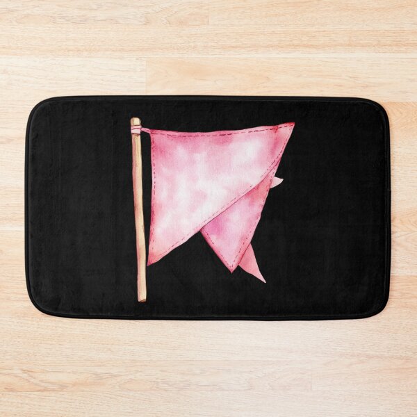 Item preview, Pink Flag on Wooden Pole designed and sold by jierrfan.