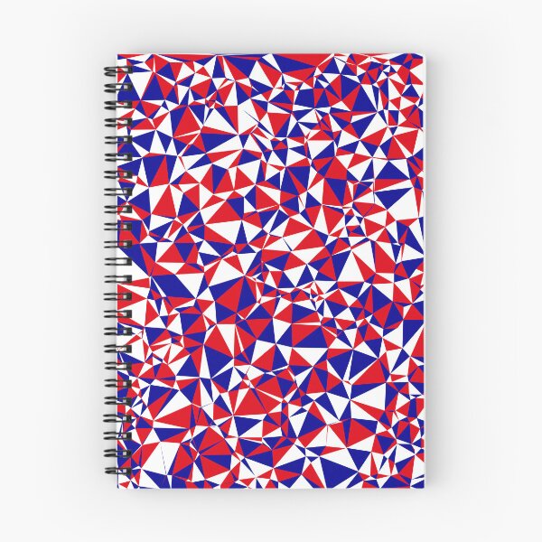 Item preview, France Red, White & Blue Triangular Mosaic Pattern Design designed and sold by DymondDesigns.