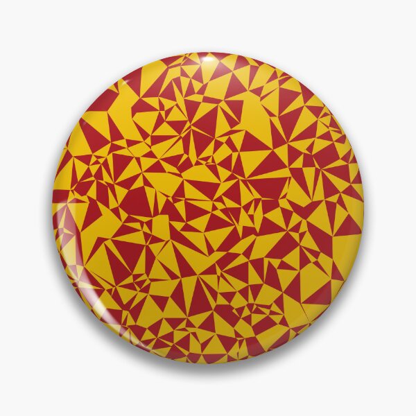 Item preview, Spain (España) Red & Yellow Triangular Mosaic Pattern Design designed and sold by DymondDesigns.