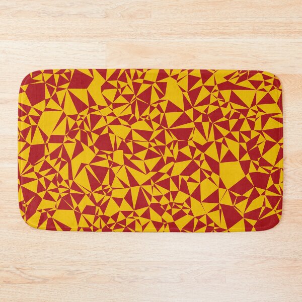 Item preview, Spain (España) Red & Yellow Triangular Mosaic Pattern Design designed and sold by DymondDesigns.