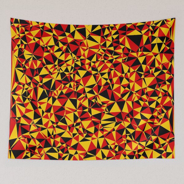 Item preview, Germany (Deutschland) Black, Red & Gold Triangular Mosaic Pattern Design designed and sold by DymondDesigns.