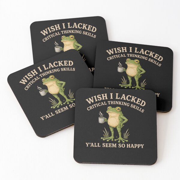 Item preview, Wish I Lacked Critical Thinking Skills Frog designed and sold by Fereskabilon.