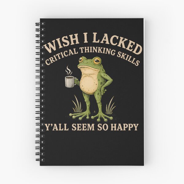 Item preview, Wish I Lacked Critical Thinking Skills Frog designed and sold by Fereskabilon.