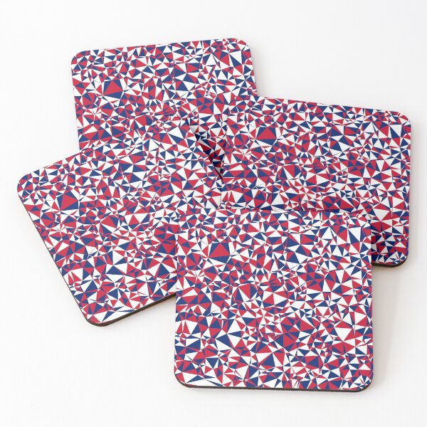 Item preview, United Kingdom Red, White & Blue Triangular Mosaic Pattern Design designed and sold by DymondDesigns.