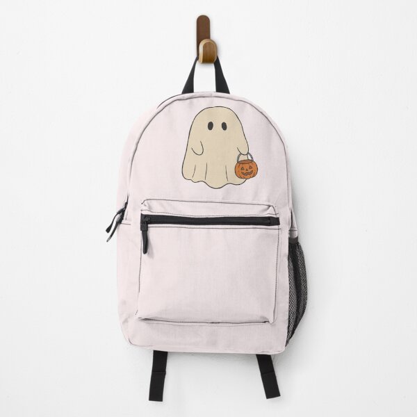 Item preview, Cute Ghost with Pumpkin Bucket | Kawaii Trick or Treat designed and sold by wingoo22.