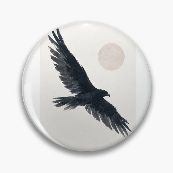 Item preview, Silent Glide | Minimal Nordic Eagle Illustration designed and sold by Norvian.