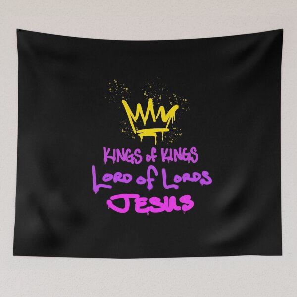 Item preview, Jesus King of Kings Sticker in black  designed and sold by Gracenwisdom.