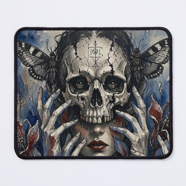 Item preview, Gothic Skull Mask Woman Dark Fantasy  designed and sold by LujziWorld.