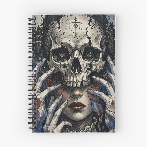 Item preview, Gothic Skull Mask Woman Dark Fantasy  designed and sold by LujziWorld.