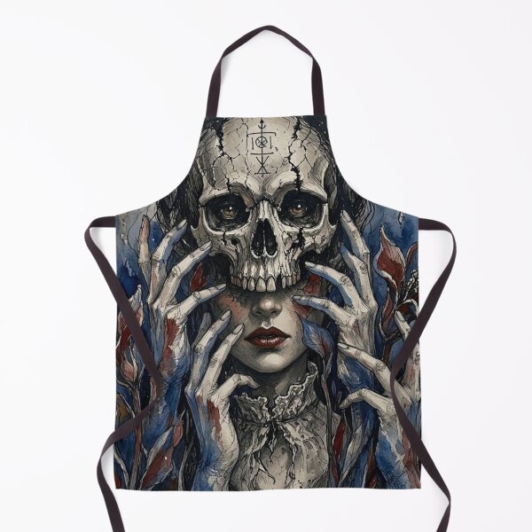 Item preview, Gothic Skull Mask Woman Dark Fantasy designed and sold by LujziWorld.