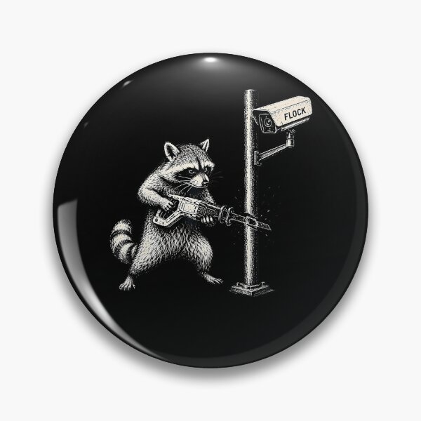 Item preview, Anti-Flock Raccoon - Anti Surveillance Camera Rebel Meme designed and sold by Fereskabilon.