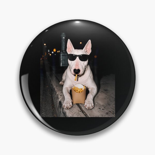 Item preview, Bull Terrier Fries Fast Food Dog Lovers Design designed and sold by Fereskabilon.