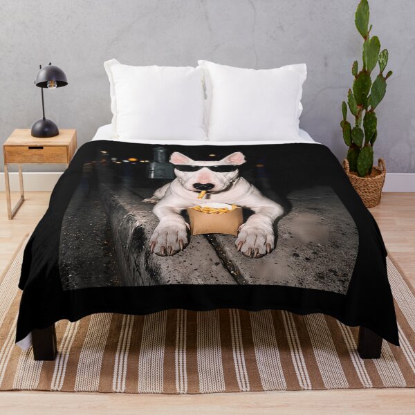 Item preview, Bull Terrier Fries Fast Food Dog Lovers Design designed and sold by Fereskabilon.