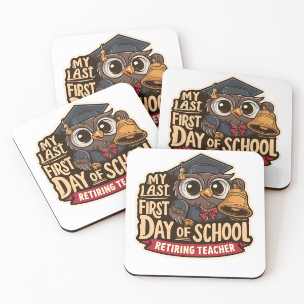 Item preview, My Last First Day of School – Retiring Teacher Owl designed and sold by AceEye.