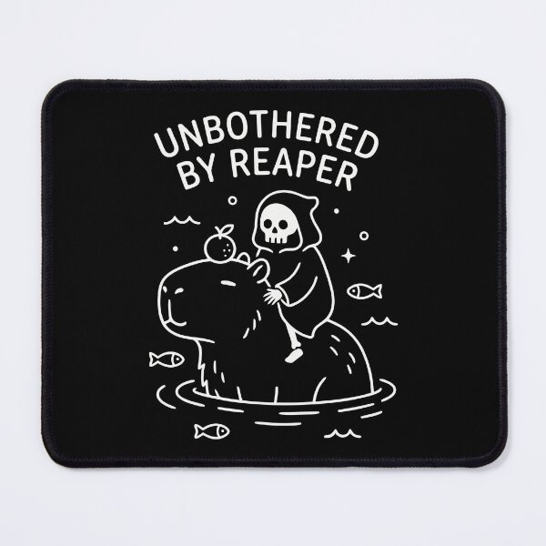 Item preview, Unbothered By Reaper Capybara Grim Reaper designed and sold by Amir Faysal.
