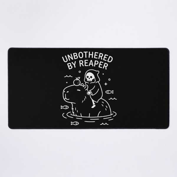 Item preview, Unbothered By Reaper Capybara Grim Reaper designed and sold by Amir Faysal.