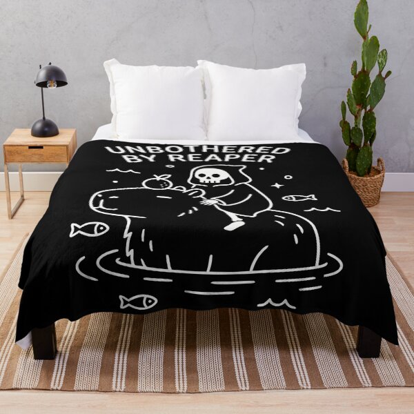 Item preview, Unbothered By Reaper Capybara Grim Reaper designed and sold by Amir Faysal.