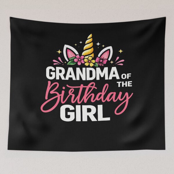 Item preview, Grandma Of The Birthday Girl Unicorn Girls Family Matching designed and sold by Fereskabilon.
