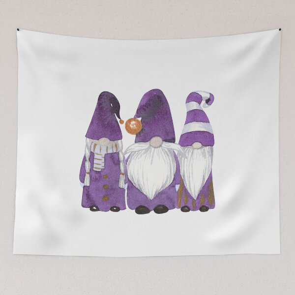 Item preview, Purple Christmas gnomes designed and sold by StuffNrandomtings.