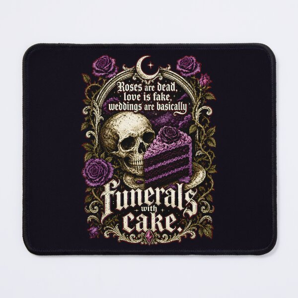 Item preview, Funerals With Cake Gothic Wedding Humor designed and sold by Victor Shadehorn.