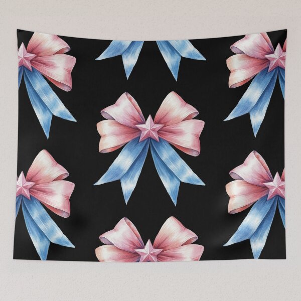 Item preview, Elegant Pink and Blue Bow designed and sold by jierrfan.