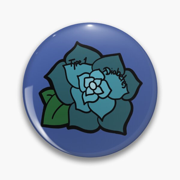 Item preview, Invisible Illness: Diabetes Type 1 Flower designed and sold by LynkPlaysGames.