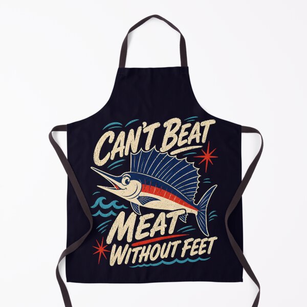 Item preview, Can't Beat Meat Without Feet Sailfish Humor designed and sold by Victor Shadehorn.