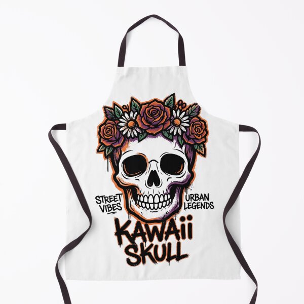 Item preview, Kawaii Skull Floral Crown Streetwear Halloween Design Tee designed and sold by DarylWelsh2024.