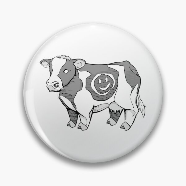 Item preview, A Pen Drawing Of Cute Cow designed and sold by amidst-no-whale.