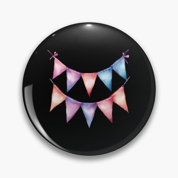 Item preview, Colorful Bunting on Black Background designed and sold by jierrfan.
