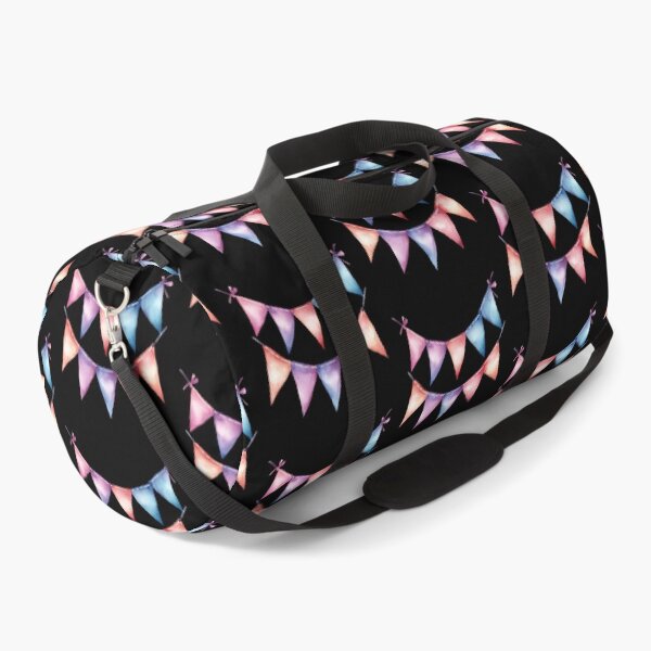 Item preview, Colorful Bunting on Black Background designed and sold by jierrfan.