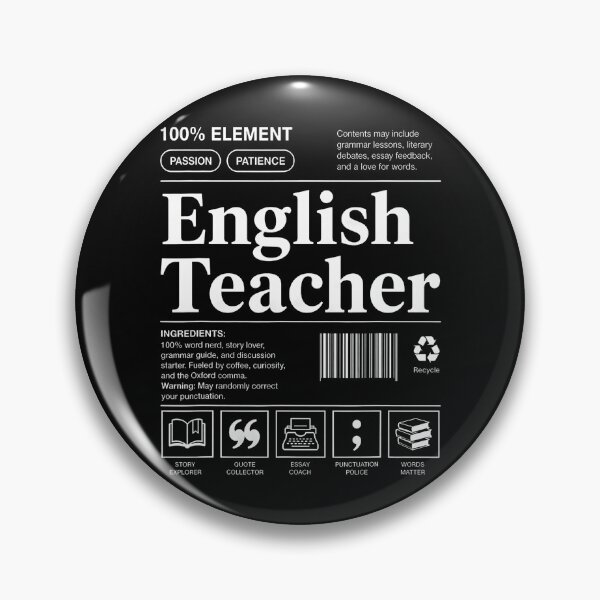 Item preview, English Teacher Funny Literature Grammar Elementary School designed and sold by Fereskabilon.