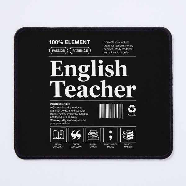 Item preview, English Teacher Funny Literature Grammar Elementary School designed and sold by Fereskabilon.