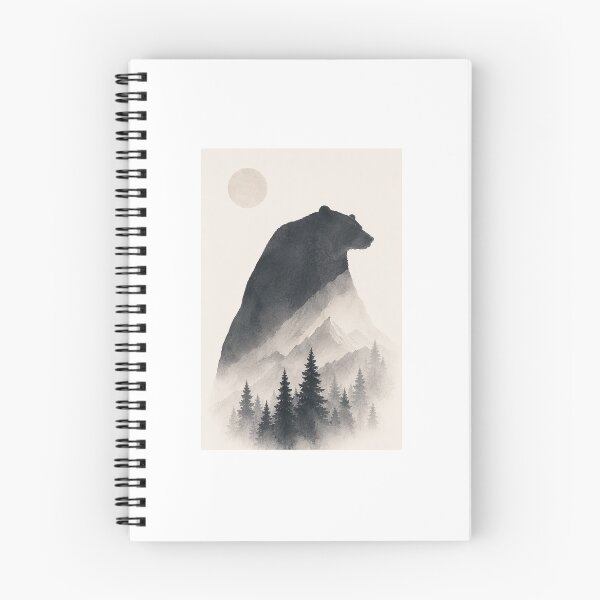 Item preview, Silent Strength | Minimal Nordic Bear Illustration designed and sold by Norvian.