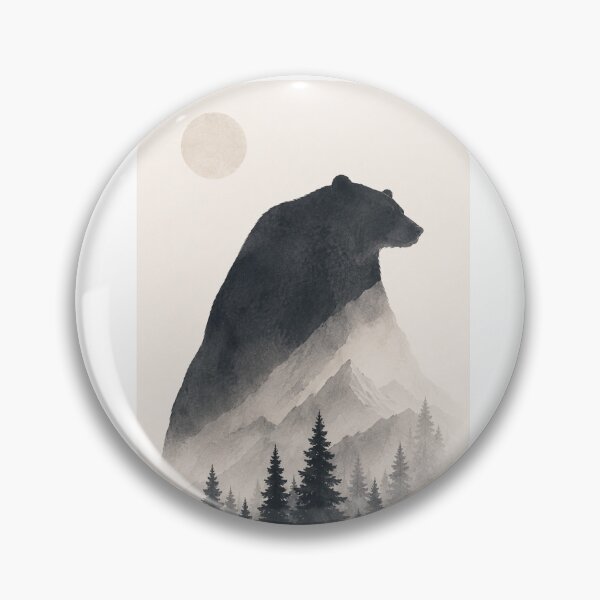 Item preview, Silent Strength | Minimal Nordic Bear Illustration designed and sold by Norvian.