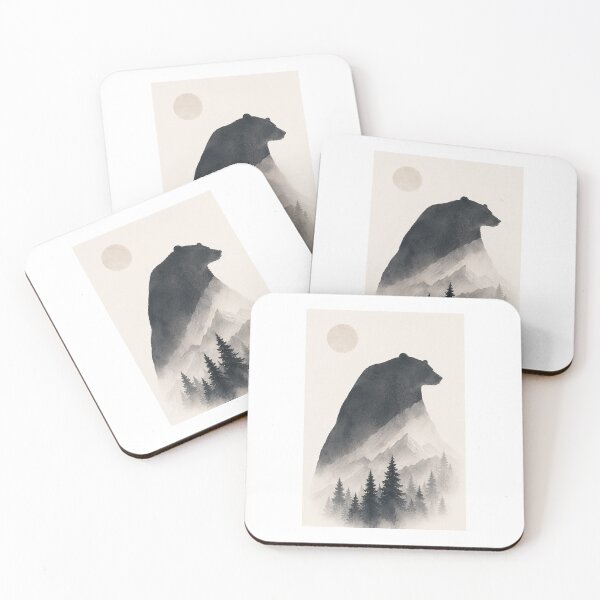 Item preview, Silent Strength | Minimal Nordic Bear Illustration designed and sold by Norvian.