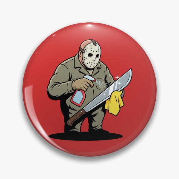Item preview, Hokey Mask Killer Machete Cleaning Day designed and sold by Rare By Hero.