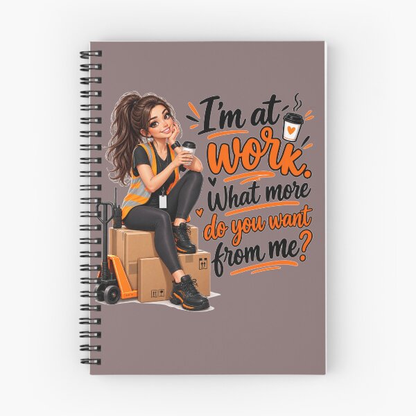 Item preview, Funny I'm At Work Sarcastic Quote designed and sold by Wild Ink Studio by Barbara.